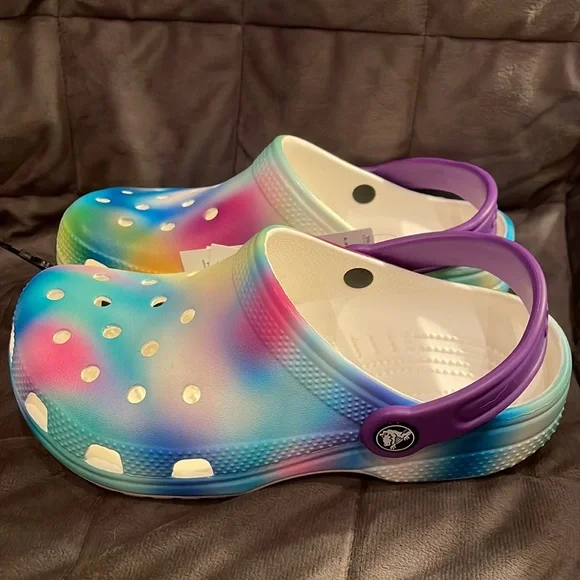 NEW Classic Solarized Crocs Juniors size 2 - Picture 5 of 6